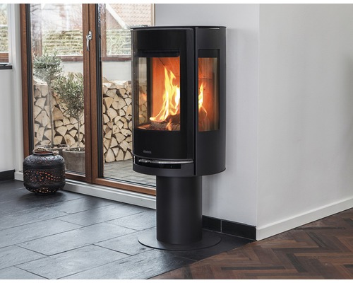 Aduro 9-3 Lux Air houtkachel, staal, zwart, 6 kW