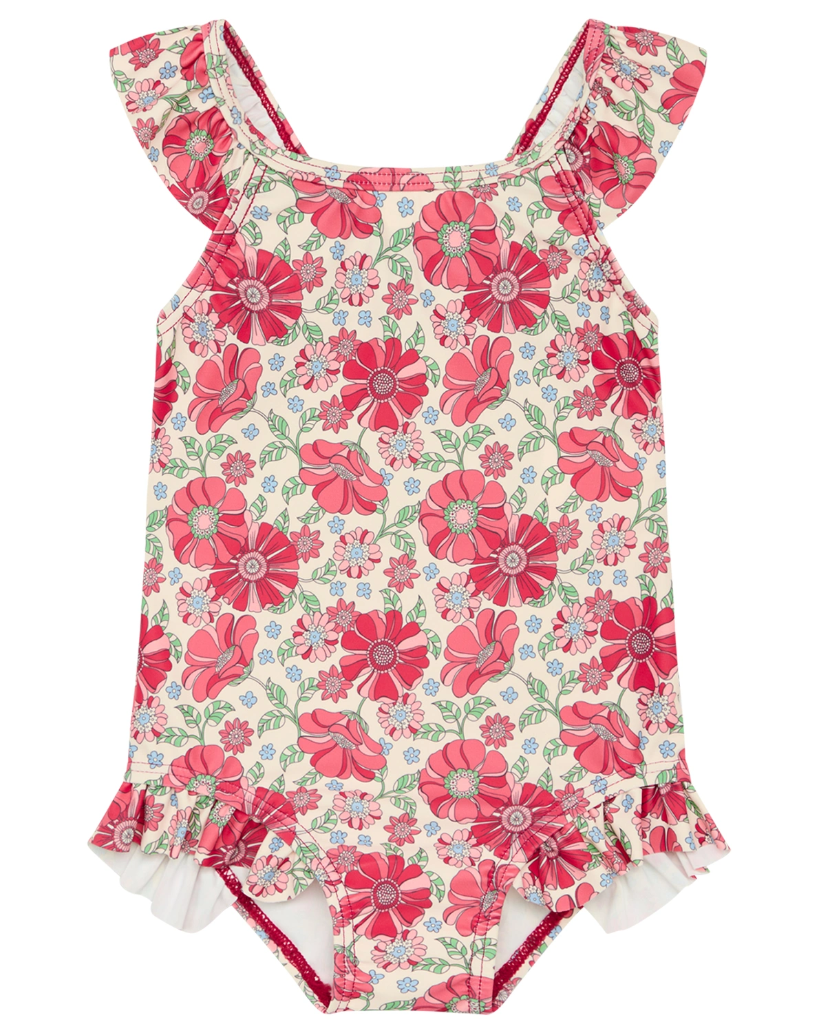Badeanzug MADIKEN FLOWERS in soft pink