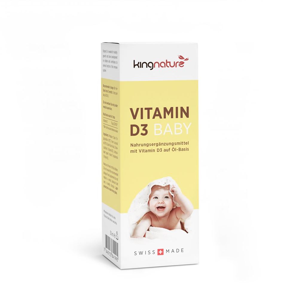 KINGNATURE VITAMIN D3 BABY Tropfen 400 IE Drops Fl 30 ml
