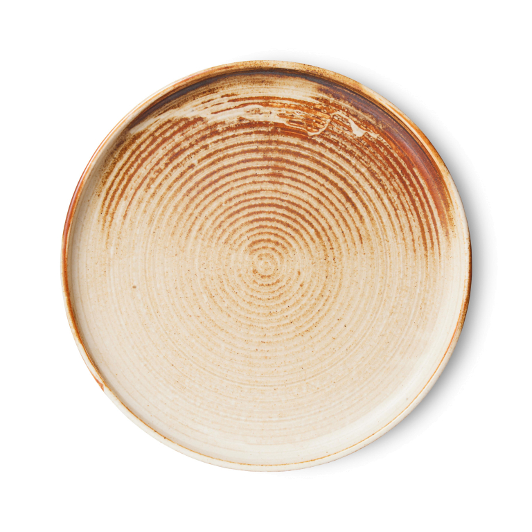 HKliving Chef Ceramic ontbijtbord Ø20 rustic blue
