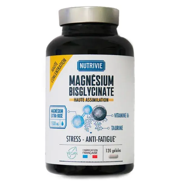 Nutrivie Bisglicinato de Magnésio de Alta Absorção - 120 cápsulas