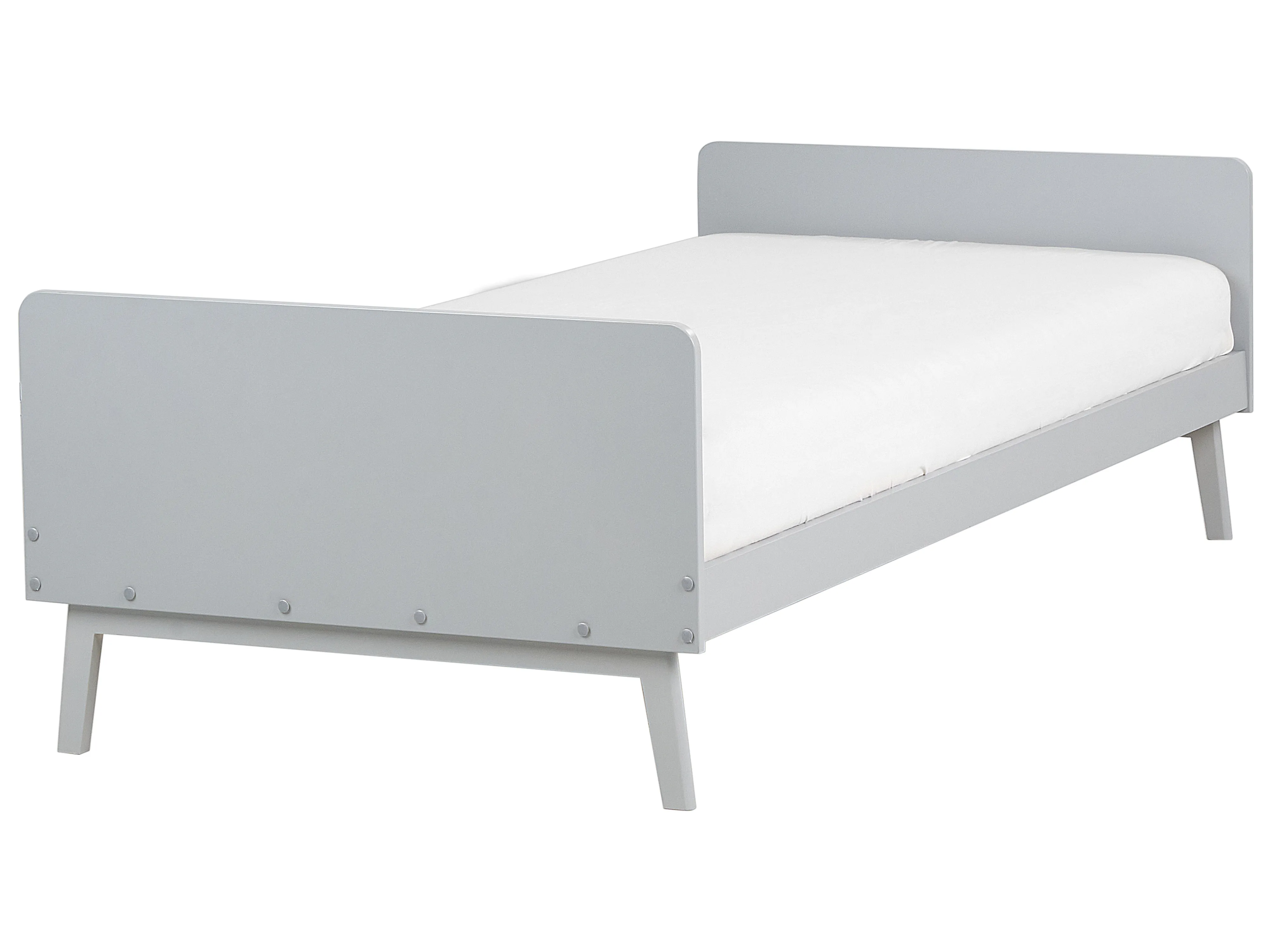 Bed Dennenhout BONNAC 90 x 200 cm Grijs