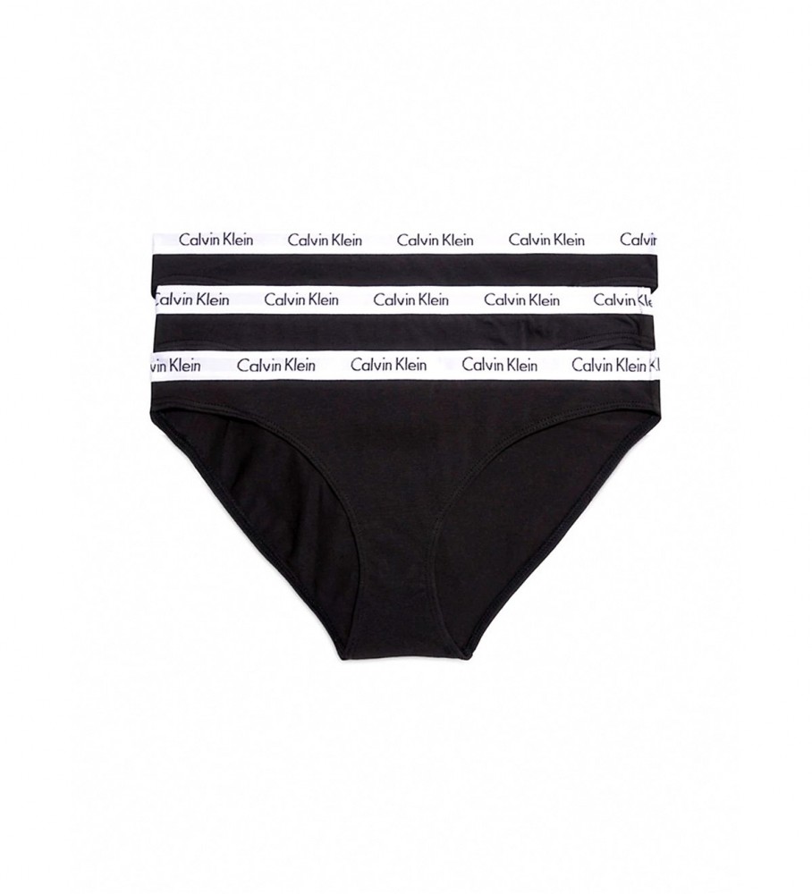 Cuecas Calvin Klein Classic, pacote com 3 unidades, pretas