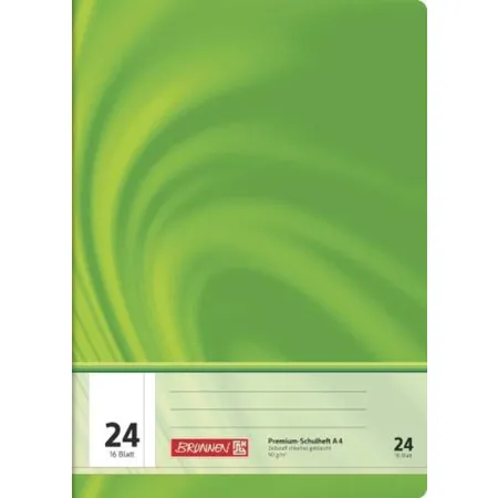 BRUNNEN Schulheft Young Vivendi A4, blanko+Rand, Liniatur 24, 16 Blatt
