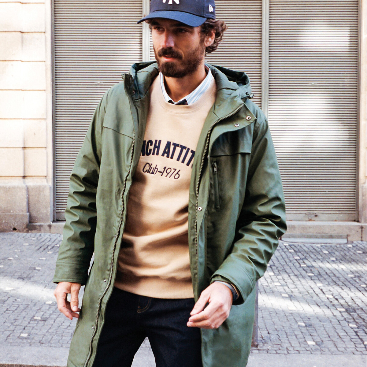 COLEÇÕES LA REDOUTE<br>Parka de comprimento médio com capuz