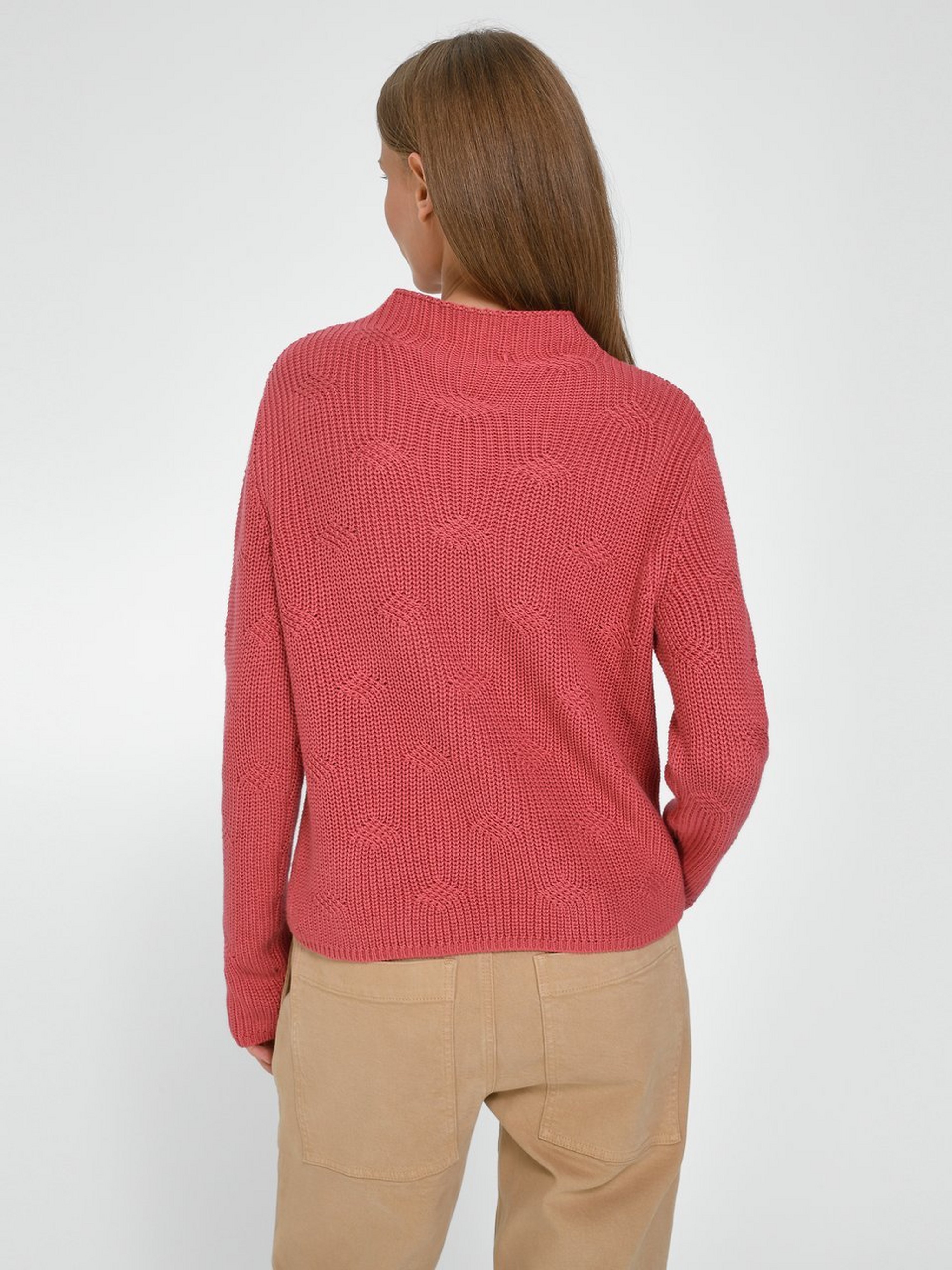 Pullover mit Stehbundkragen