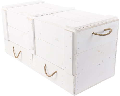 Vintage XXL ladekast, wit, 85x43x42 cm