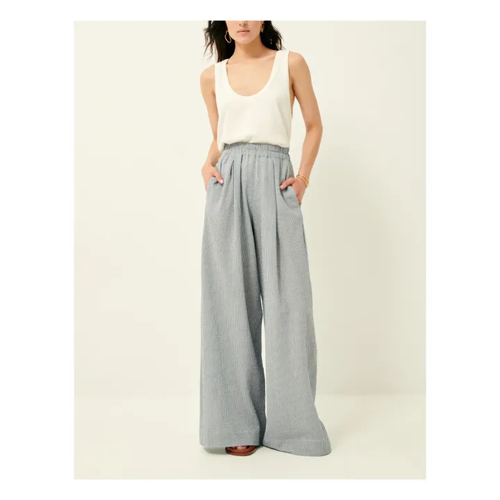 Sessùn Pantalon Ridoo Seer Rayures | Bleu