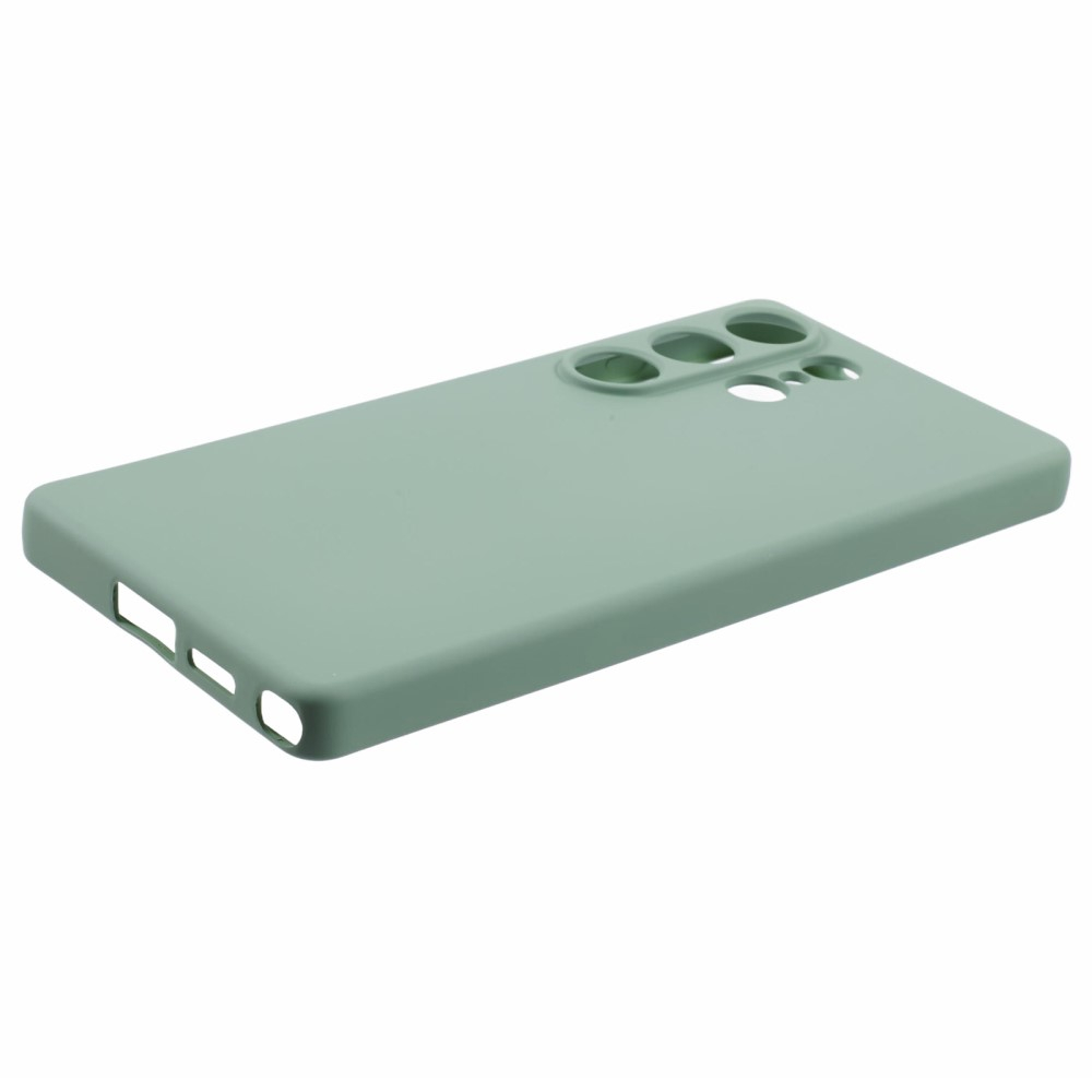 Samsung Galaxy S25 Ultra Gummi Case Hülle mit Kameraschutz - Grün (Matt)