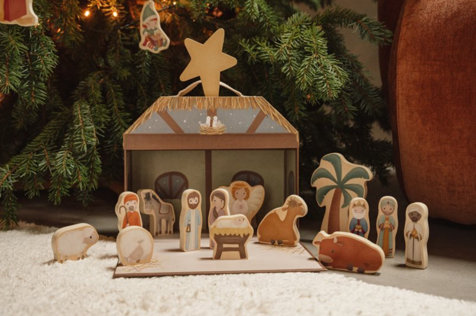 Speelkoffer kerststal