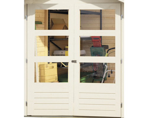 Expresshaus, Karibu Rasch 3 tuinhuis, 266 x 238 cm, terragrijs