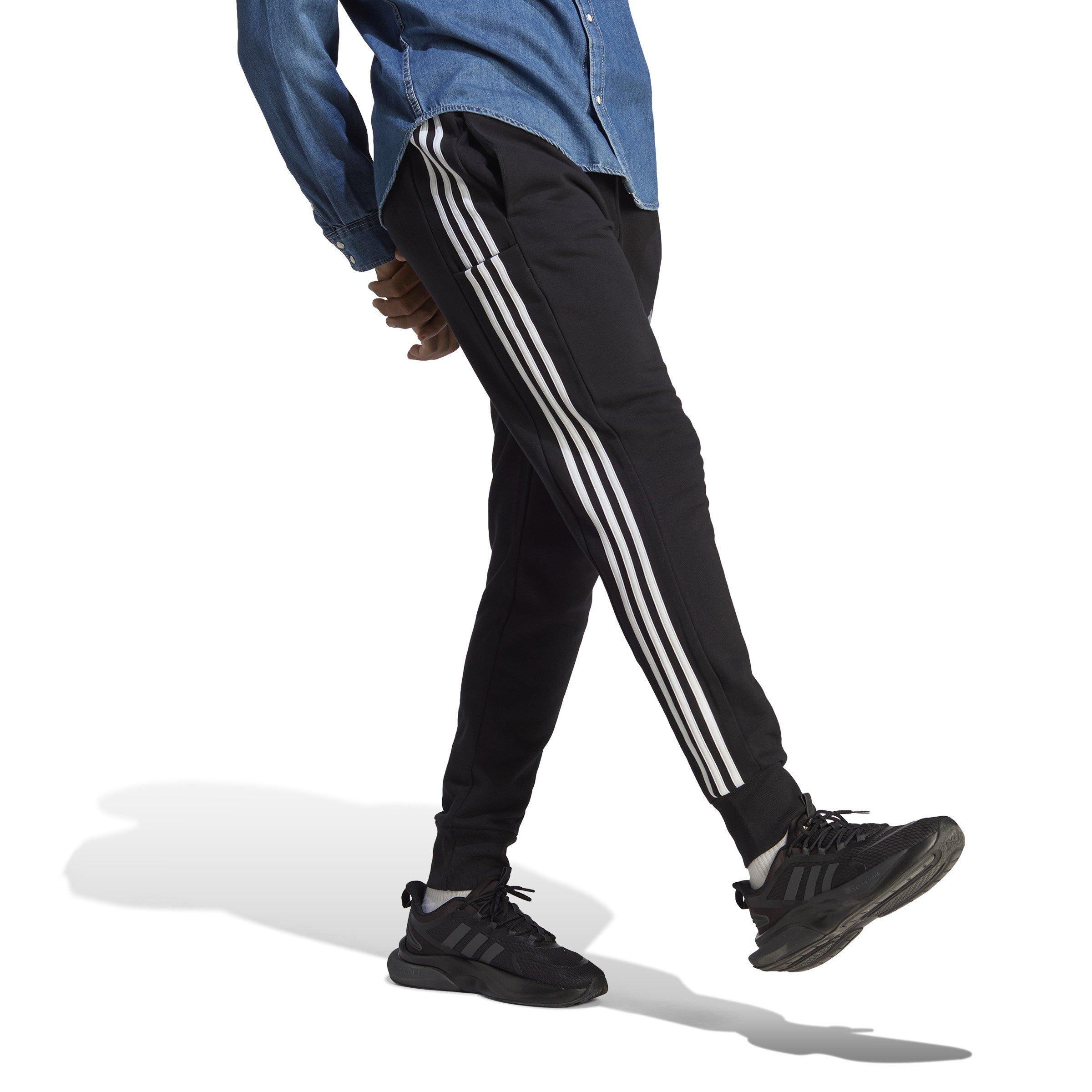 adidas Essentials French Terry Tapered Cuff 3 Stripes Joggers
