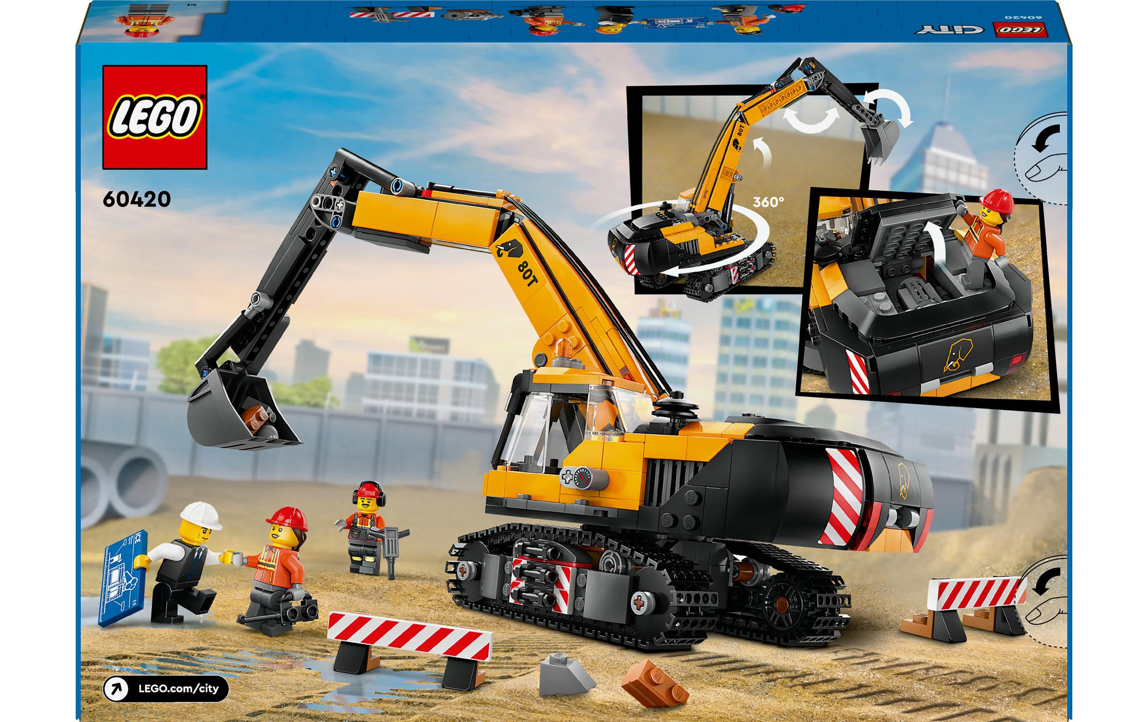 City Raupenbagger 60420Baufahrzeug-Spielset
