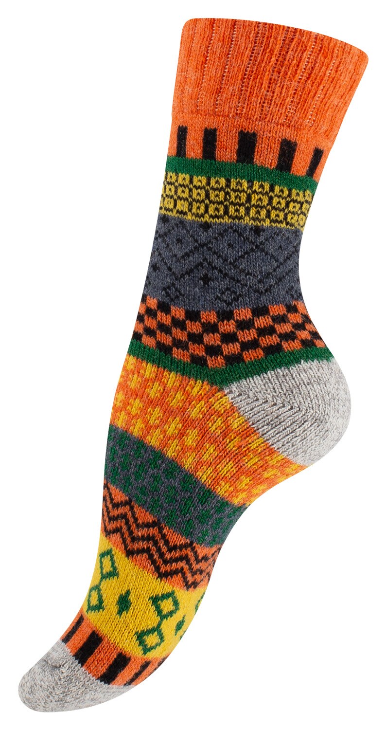 Vincent Creation® 3 Paar Bunte Norwegersocken Hygge Socken