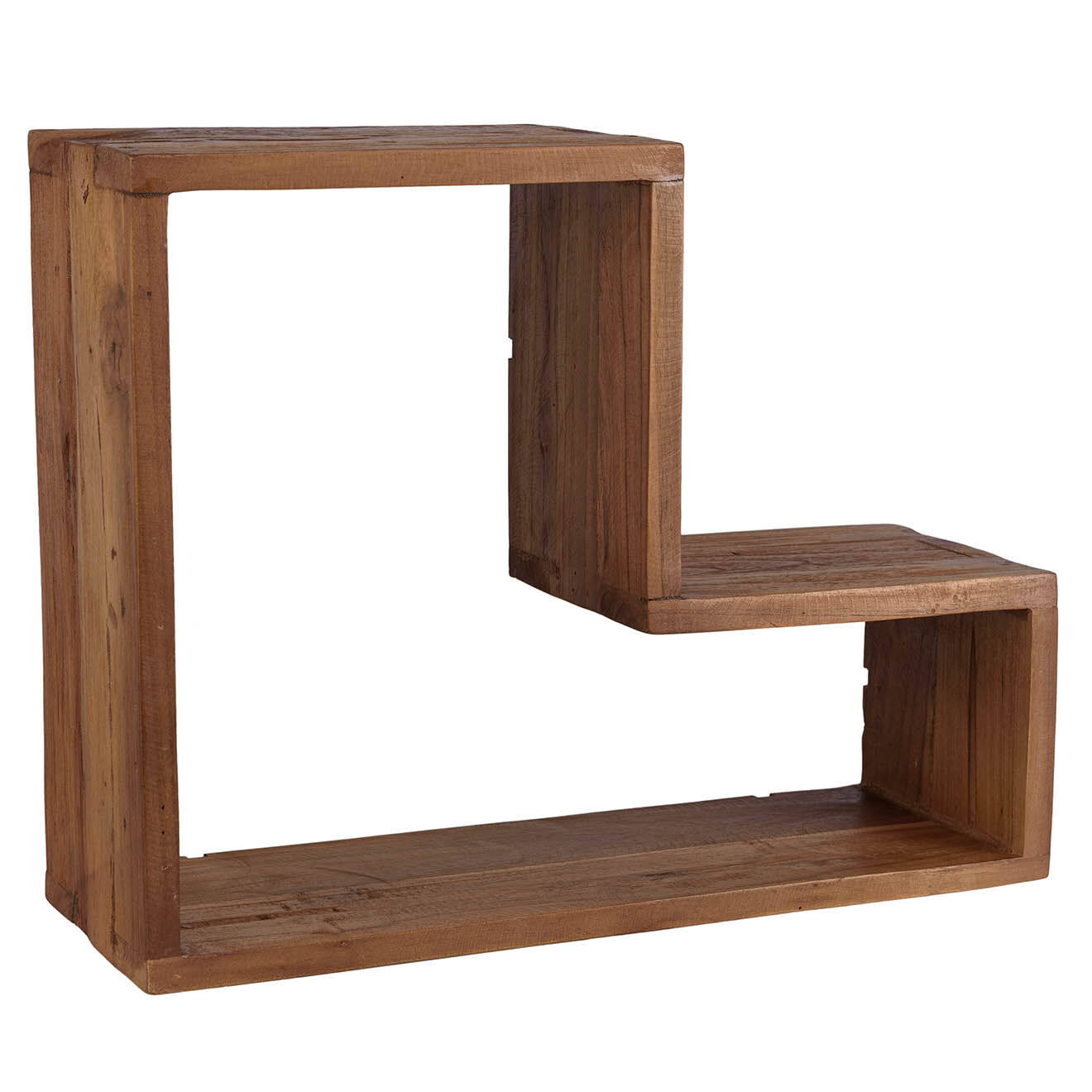 Macabane Étagère murale L sixtine Alida marron - 45x15x15 cm