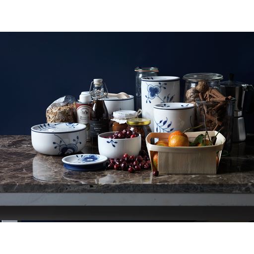 Royal Copenhagen Blå Mega Riflet Opbevaringskrukke