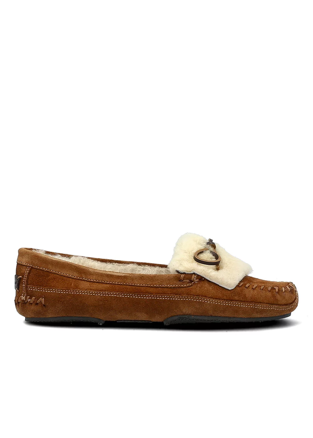 PANTOUFLE R.SHEARLING SLIPPERS CAMEL NEW