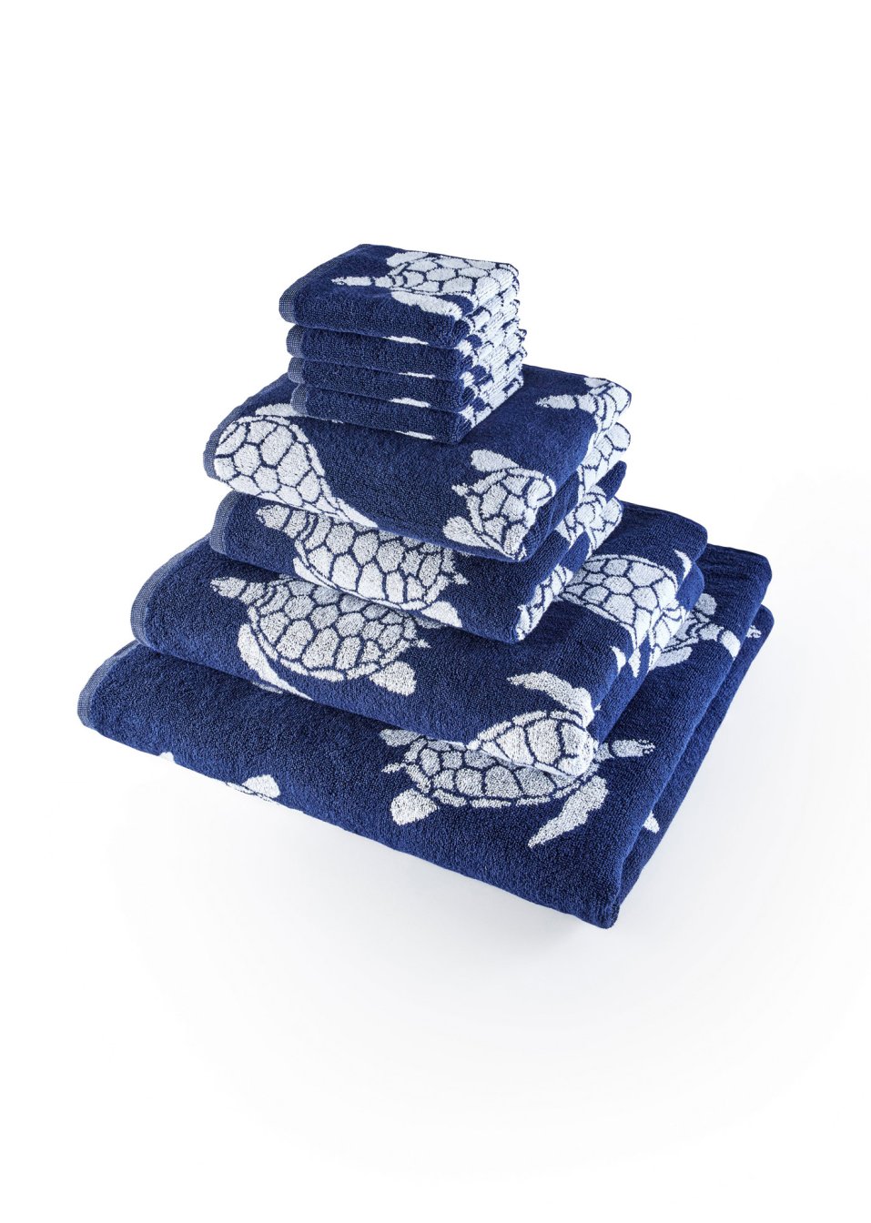 Serviette de toilette avec motif tortue