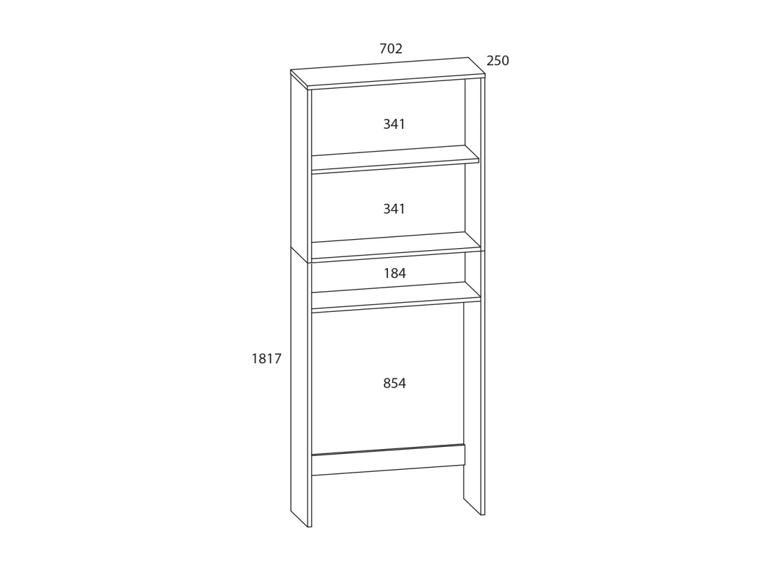 Armoire surélevée lave-linge Lona