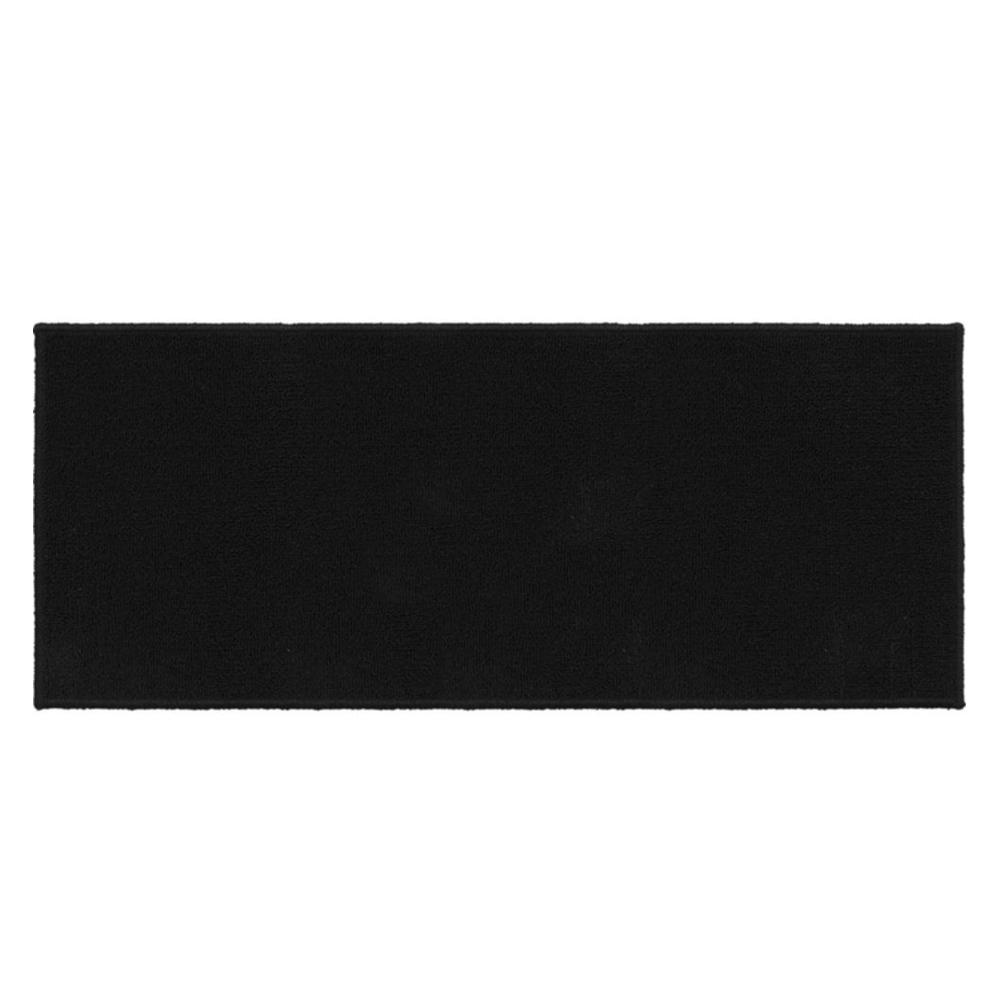 NO MARK Tapis Uni Noir Luance 50x120cm Anna