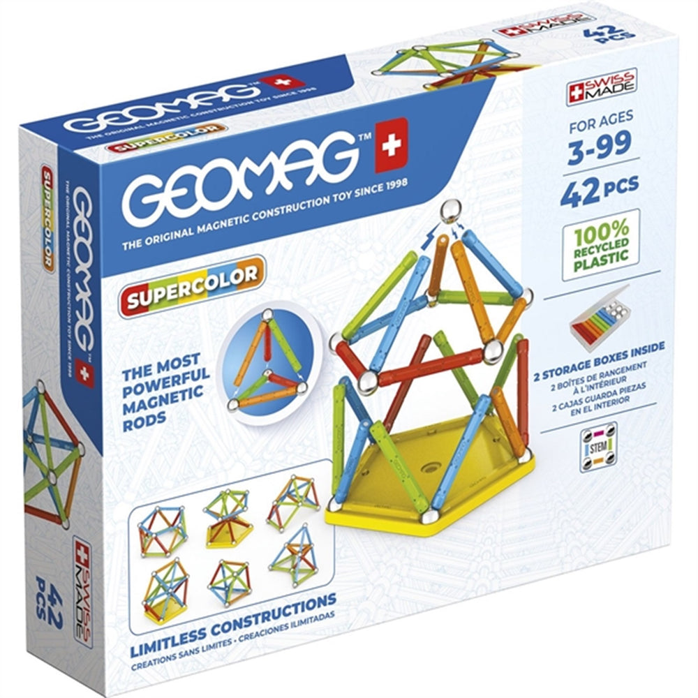 Køb Geomag Supercolor Recycled 42 stk