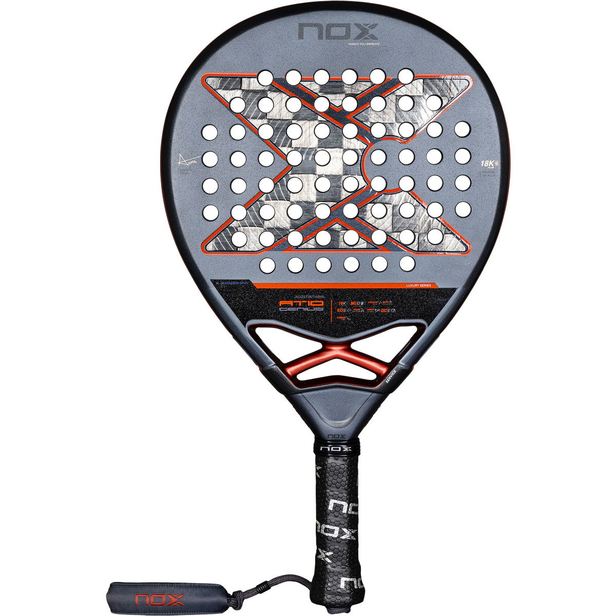 NOX AT10 Genius 18K By Agustín Tapia 2025 Padel Bat