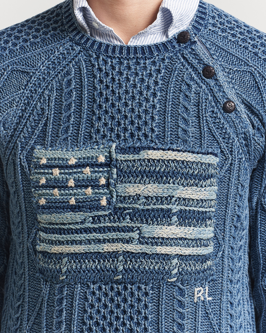 Polo Ralph Lauren Knitted Flag Sweater Indigo