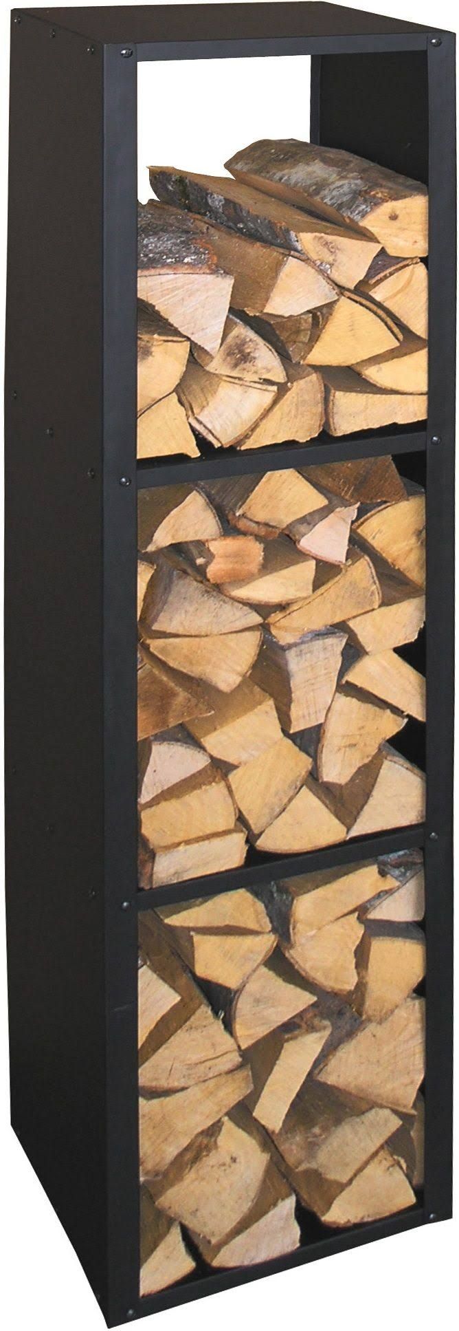 Lienbacher Holzregal Metall schwarz Brennstoffregal