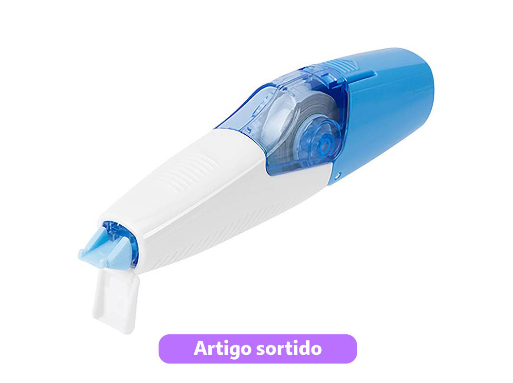 FITA CORRECTORA AUCHAN COM 2 RECARGAS CORES SORTIDAS