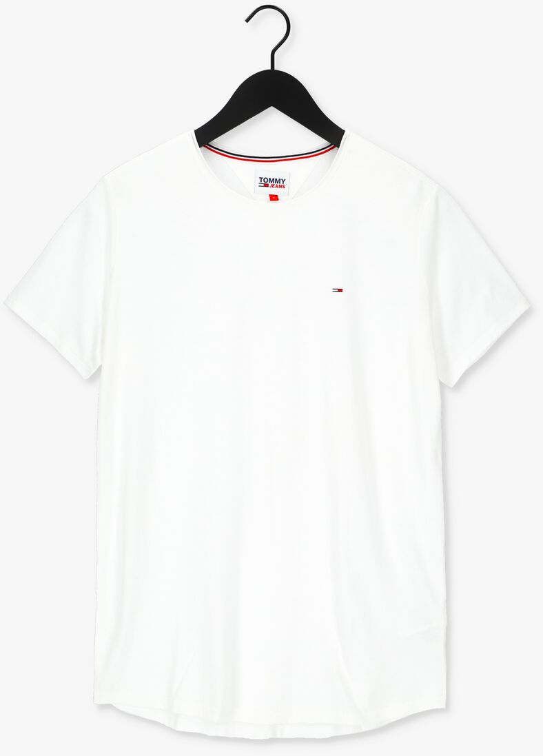 TOMMY JEANS witte tommy jeans t-shirt tjm slim jaspe c neck
