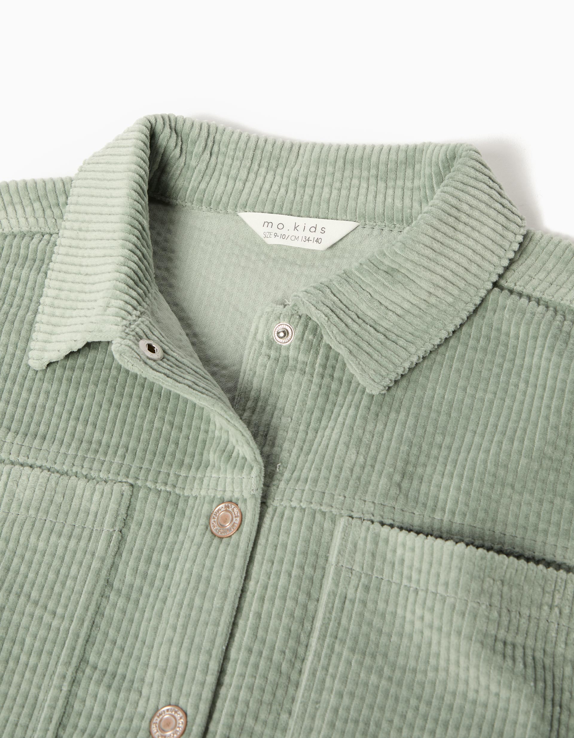 Sobrecamisa, Menina, Verde