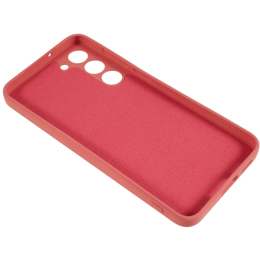 Samsung Galaxy S23 5G Gummi Case Hülle mit Kameraschutz - Korall Rot (Matt)