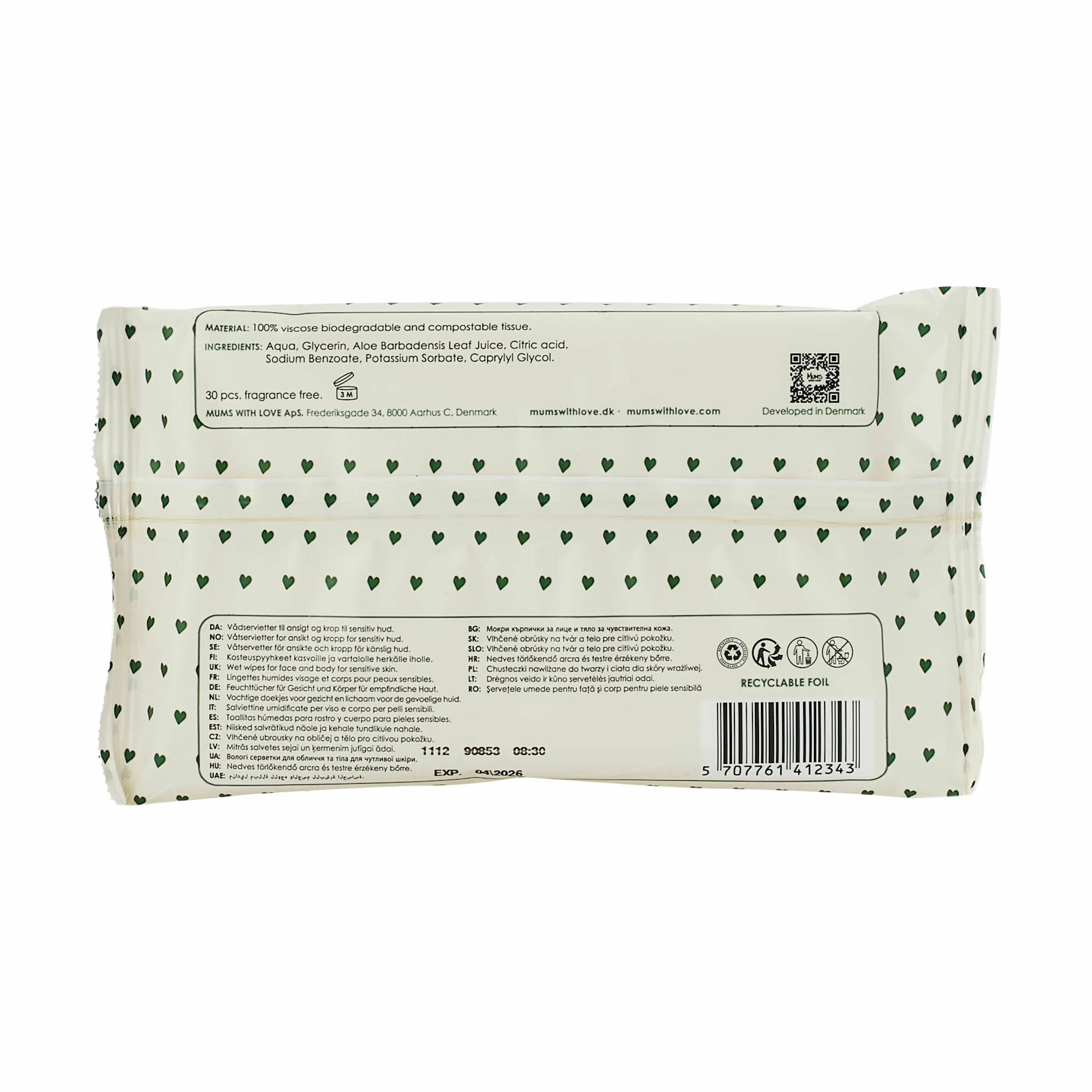 Mums with love Wet Wipes - 30 stk.