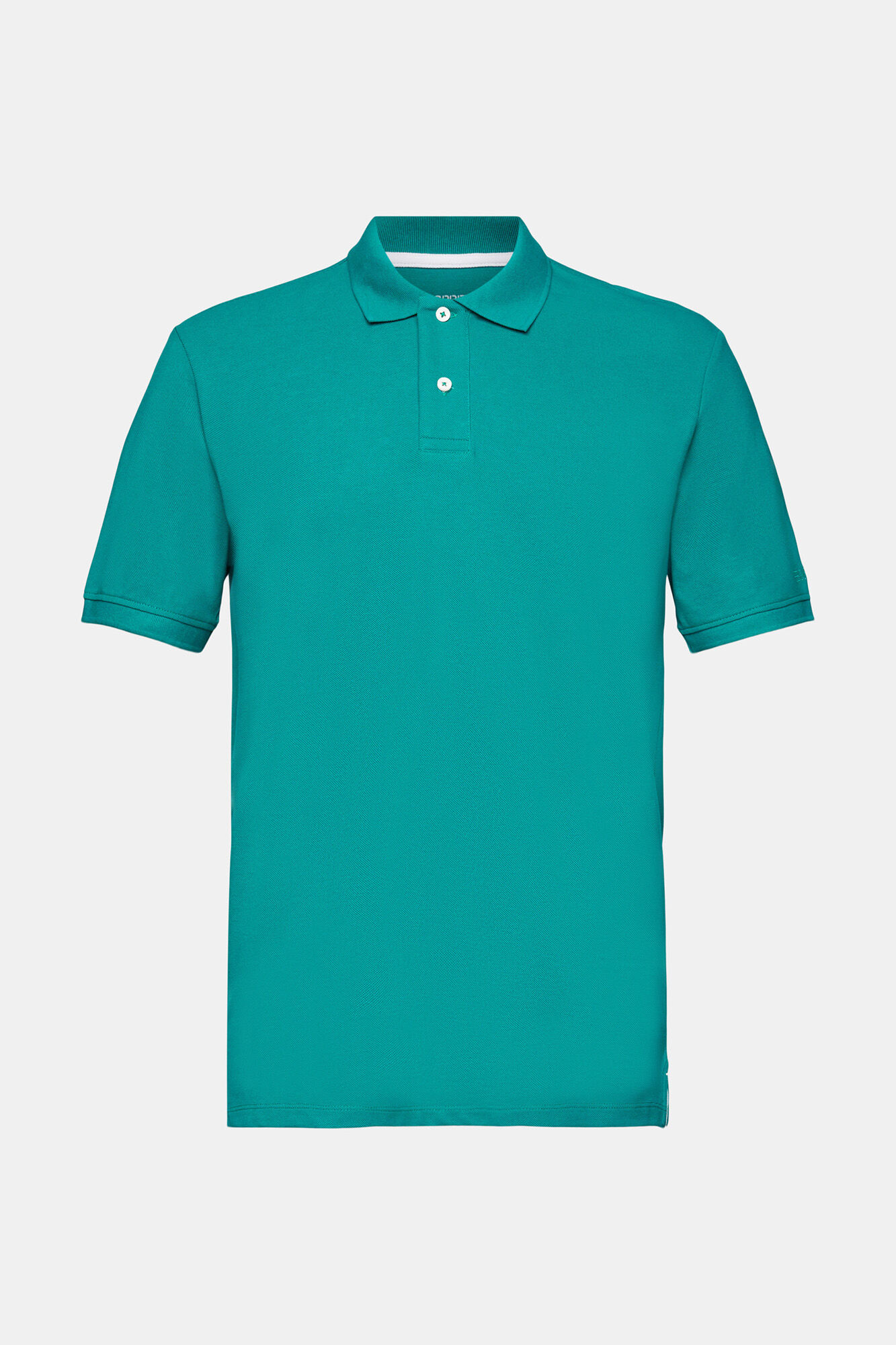 Camisa polo básica em piqué de algodão - Verde