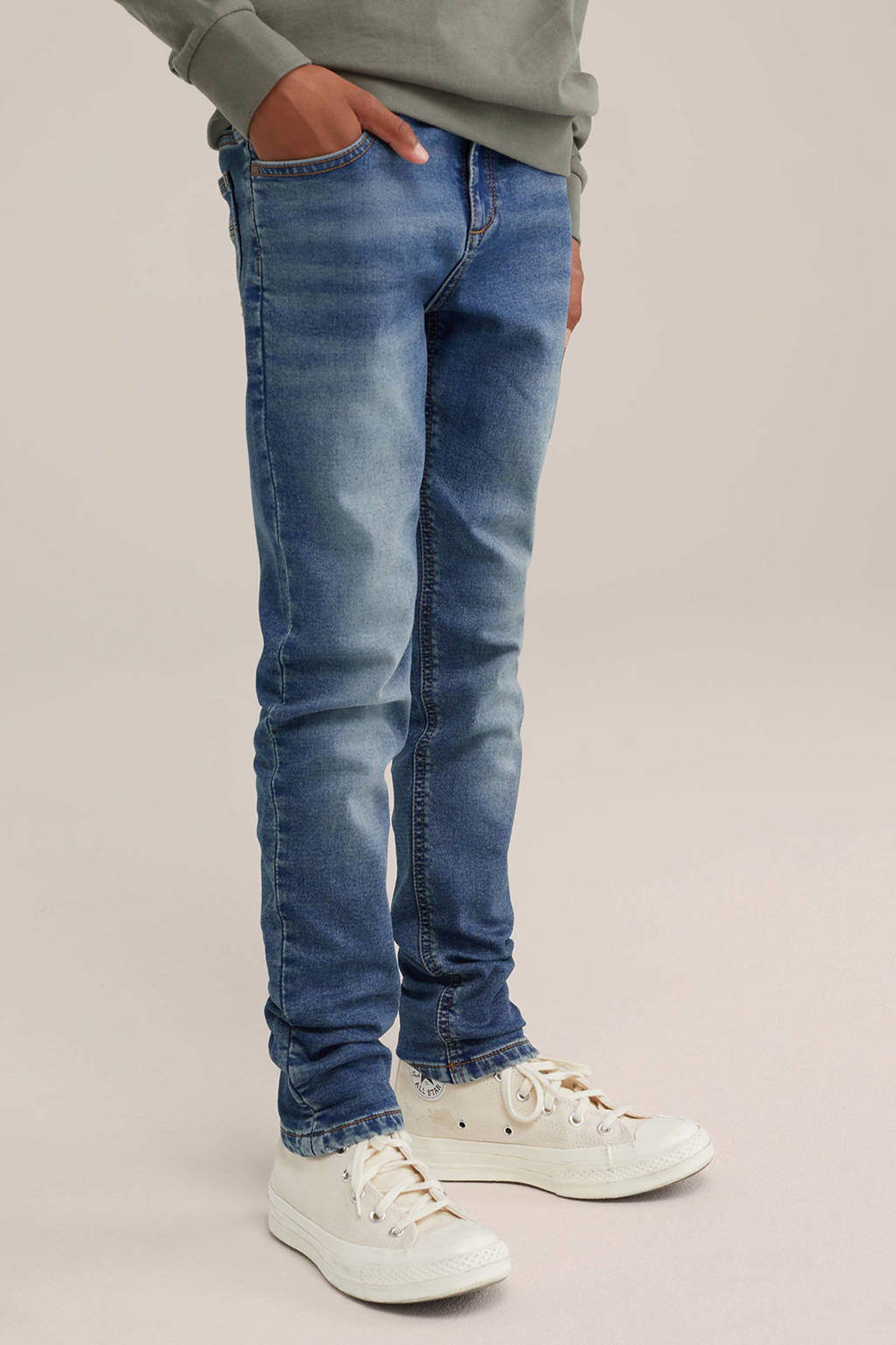 WE Fashion slim fit jeans blue denim