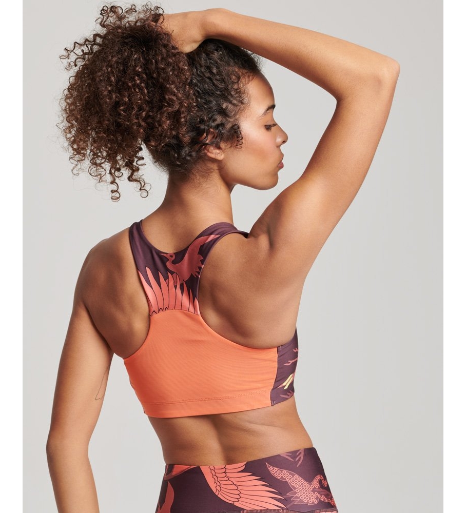 Sutiã Superdry Core Active, laranja, lilás