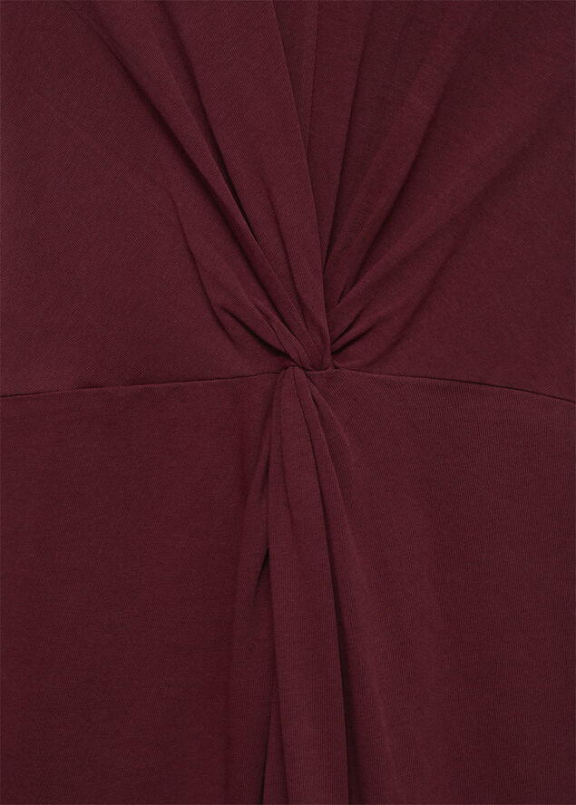 MANGO Midi-dress with draped detail 76