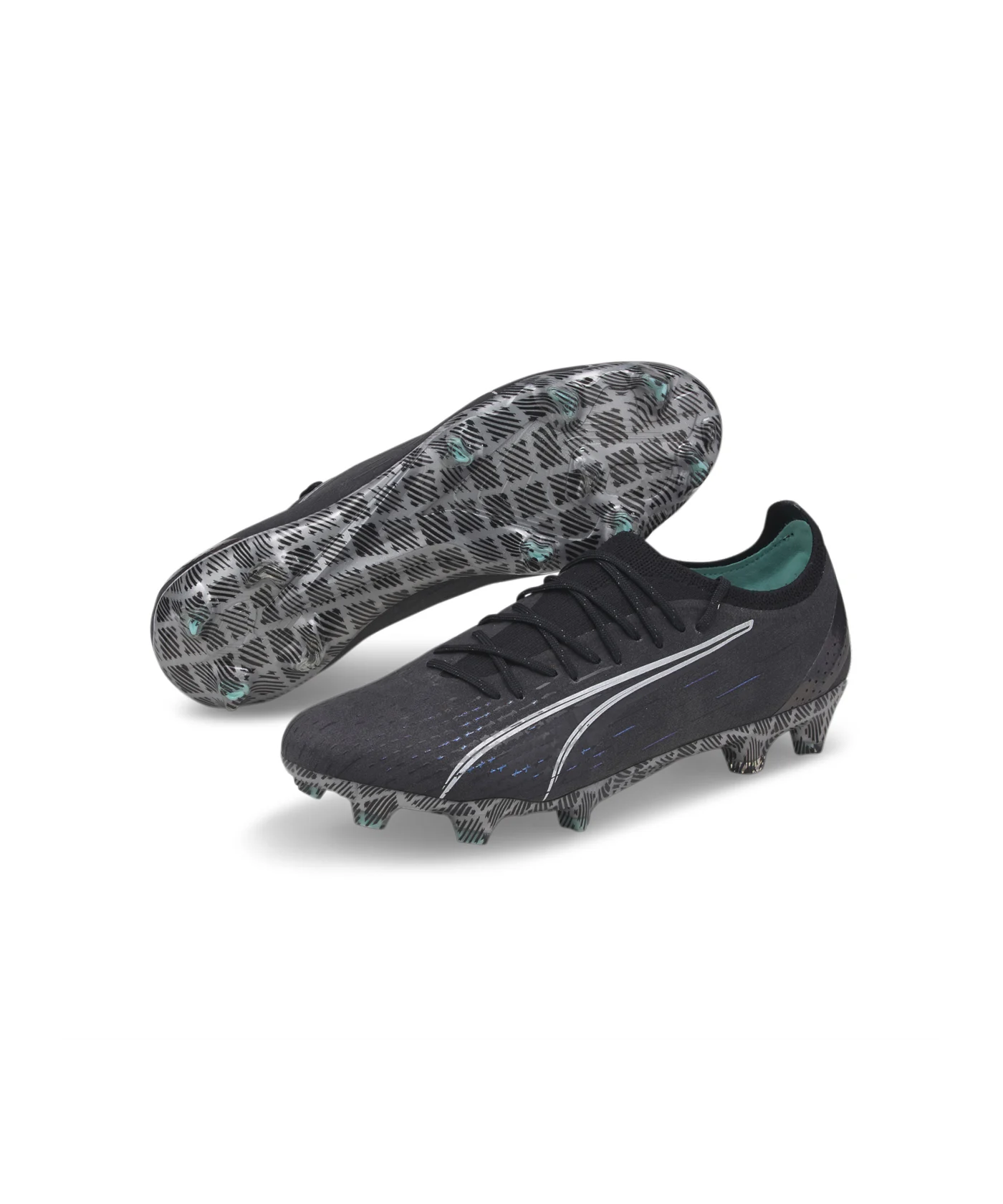 PUMA ULTRA Ultimate FG/AG Eclipse Schwarz Türkis F02