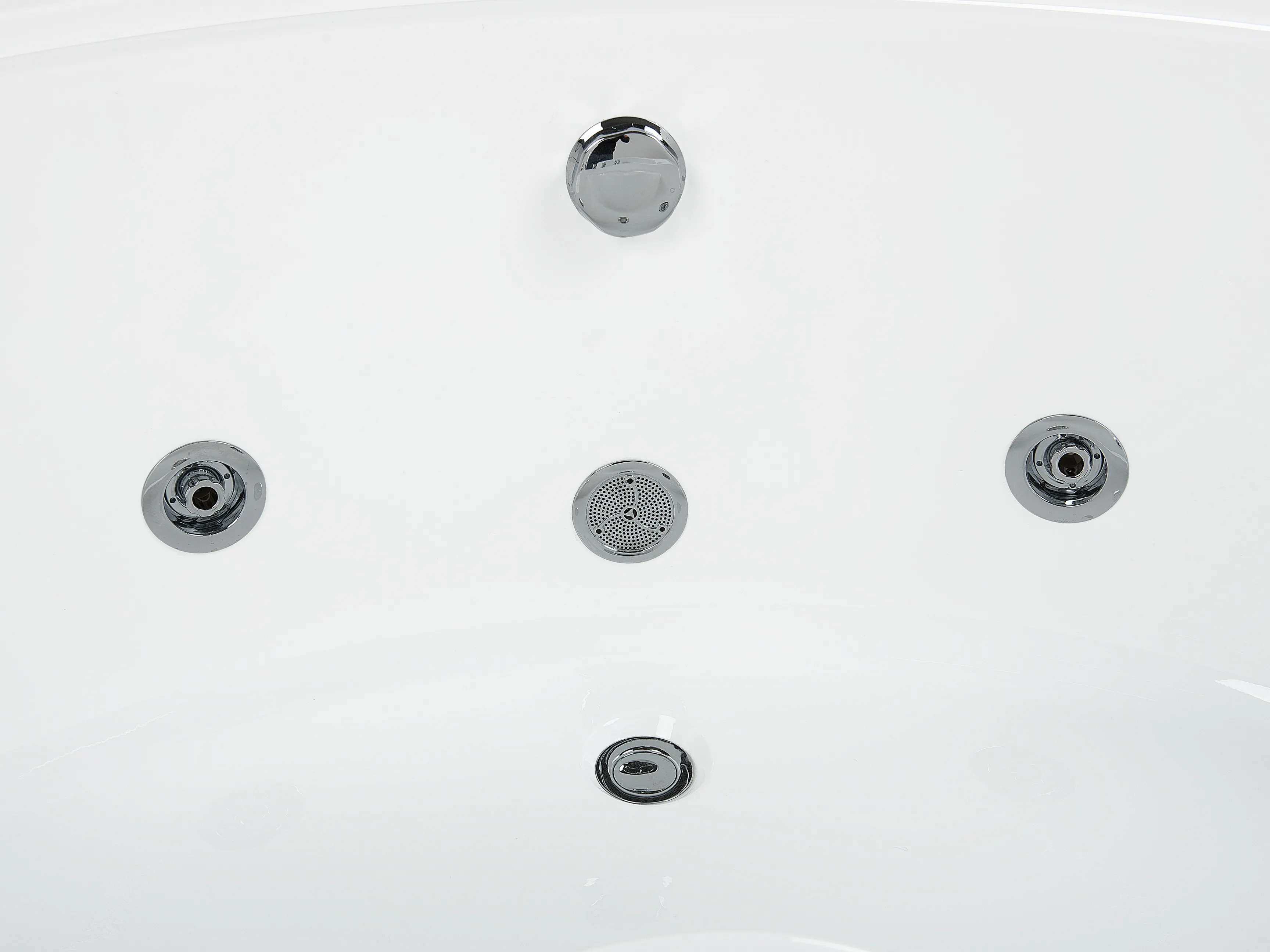 Hoek bubbelbad met LED PELICAN 206 x 165 cm Wit