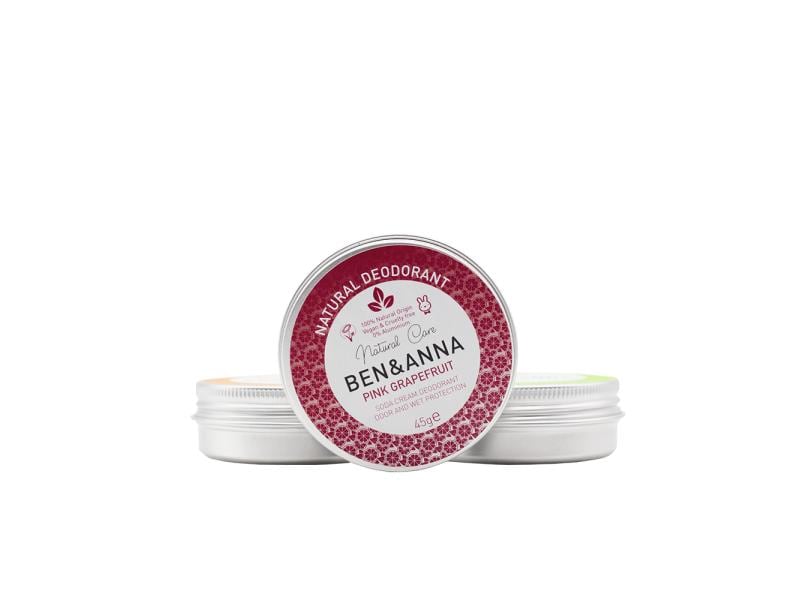 Ben & Anna Deo Crème Pink Grapefruit 45 g Zuverlässiger und natürlicher Deo Cremestick mit Grapefruit-Duft