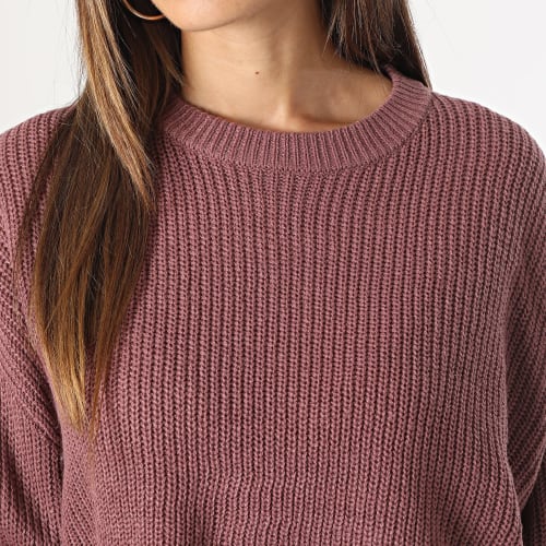 Pull Crop Femme Malavi Violet
