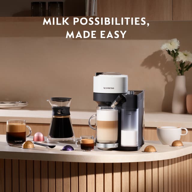 Nespresso Vertuo Lattissima kaffemaskine fra Delonghi ENV300.W(hvid)