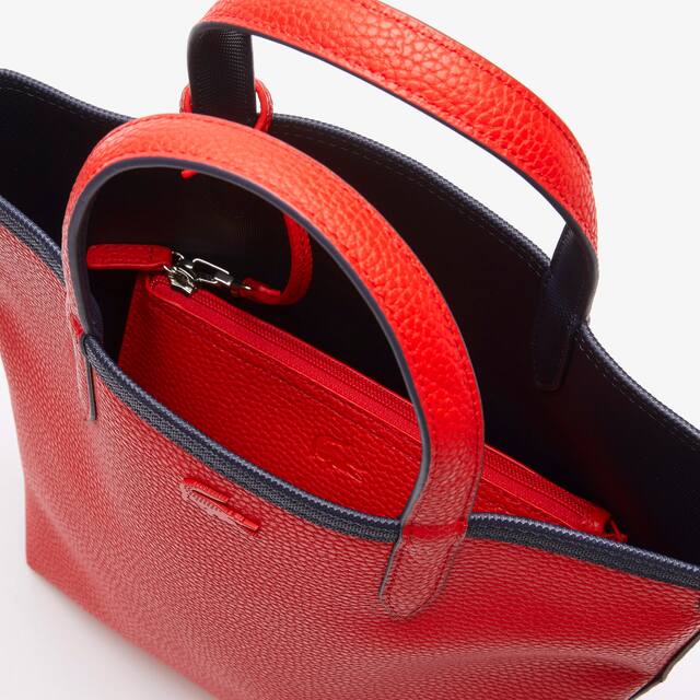 Sac cabas réversible Anna en toile enduite Sacs à main & Cabas - Bleu - Lacoste - Femme