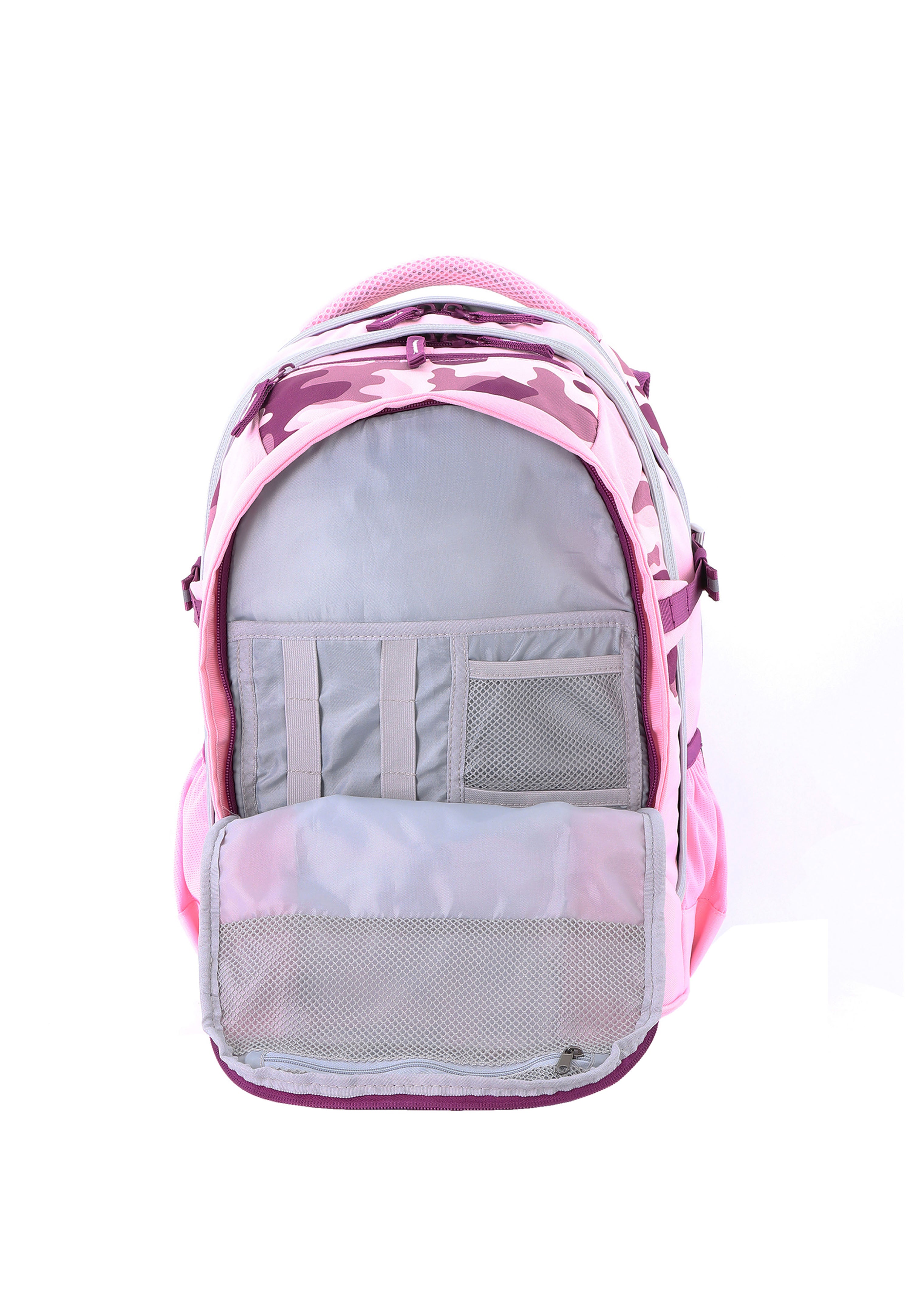 2be School Backpack Rugzak Roze Bourgondië