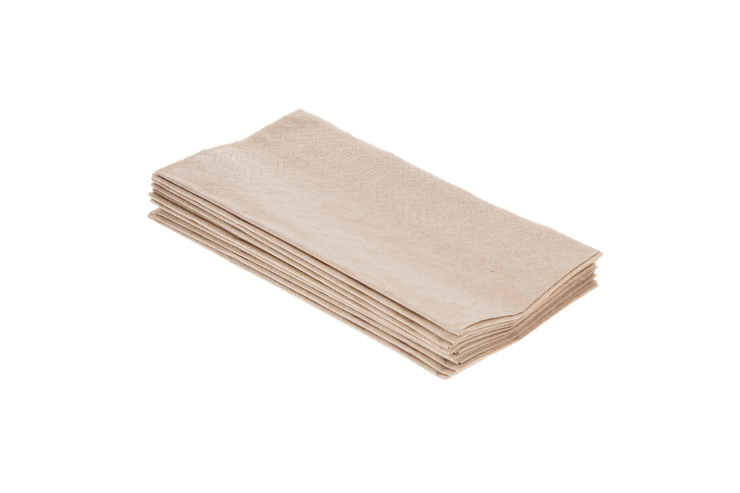 Servet 2 laags 1/8 vouw 40x40cm papier kraft BIO