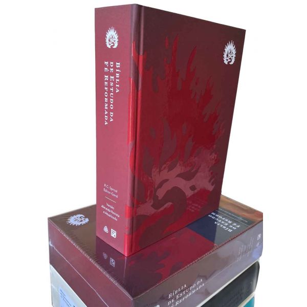 Bíblia de Estudo da Fé Reformada 2a. Ed. Capa Dura Vinho   Box