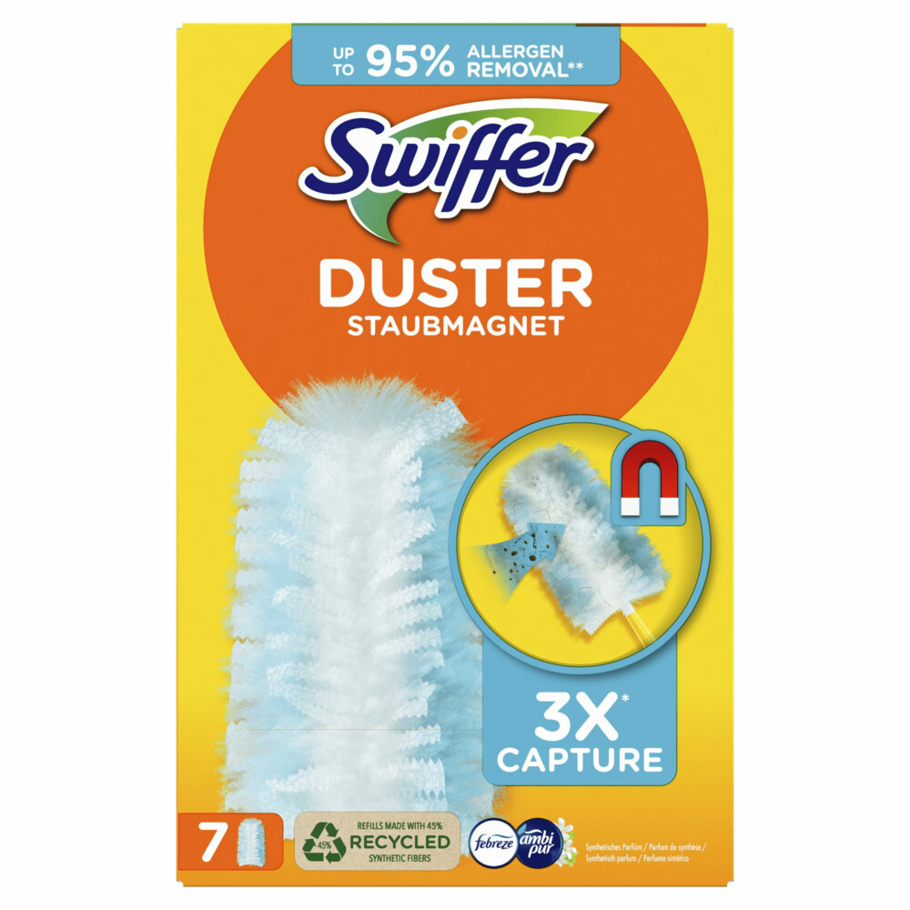 Swiffer Duster Trap & Lock-navullingen Met Een Geur Van Ambi Pur 7 stuks