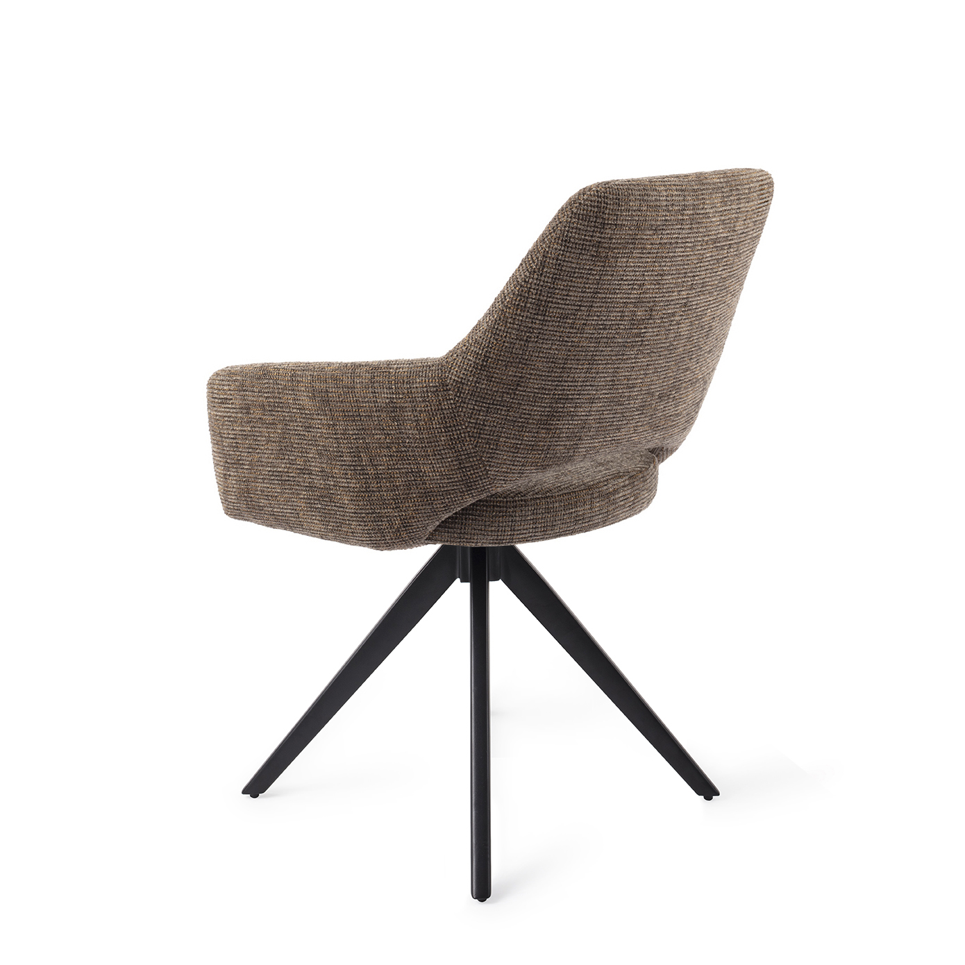 Eetkamerstoel Yanai turn black checked chestnut