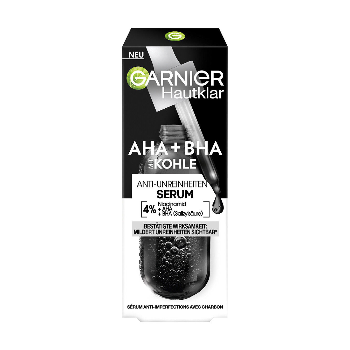 GARNIER SkinActive Kohle Serum<br>30 ml, Flasche