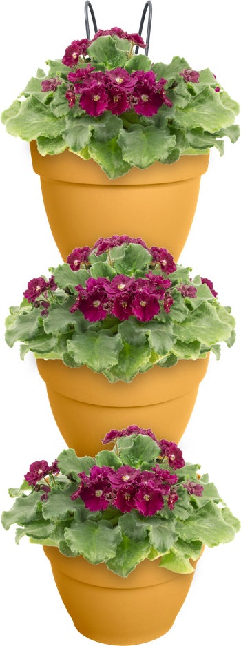 Elho plantenbak voor verticale tuin Vibia Campana Vertical Forest geel 20,7 x 17,1 x 29,7 cm